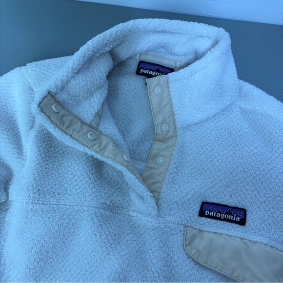 Patagonia Re-Tool Snap T Pullover Sweatshirt Jacket Soft Women's Small Ivory - Picture 6 of 11